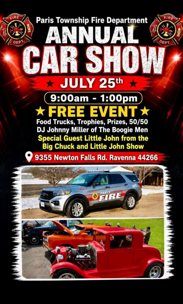 Details about the 2026 Paris Township Car Show